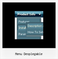 Menu Desplegable Javascript Horizontal Menu Relative Position