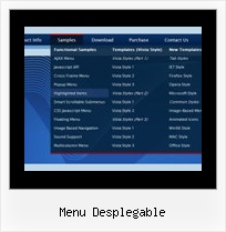 Menu Desplegable Pop Up Menu For Html