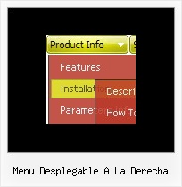 Menu Desplegable A La Derecha Slide Menu Cross Frame