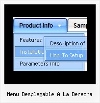 Menu Desplegable A La Derecha Drop Down Menu Arrow Style