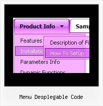 Menu Desplegable Code Tree Menu On Mouse Over