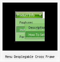 Menu Desplegable Cross Frame Menu Web