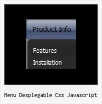 Menu Desplegable Css Javascript Example Of Menu For Web Design