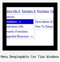 Menu Desplegable Css Tipo Windows Menu Layer Example