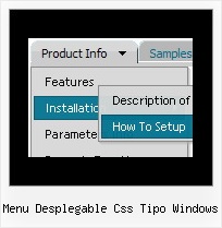Menu Desplegable Css Tipo Windows Dhtml Menus Horizontal Tutorials