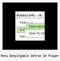 Menu Desplegable Detras De Player Dhtml Mouse Over Menu Tutorial
