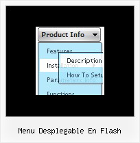 Menu Desplegable En Flash Popup Menu On Mouse Over