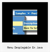 Menu Desplegable En Java Javascript Html Menu Pulldown