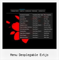 Menu Desplegable Extjs Scripts Drop Down Menue