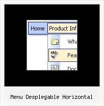 Menu Desplegable Horizontal Menu Css Frame