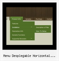 Menu Desplegable Horizontal Javascript Navigation Scripts
