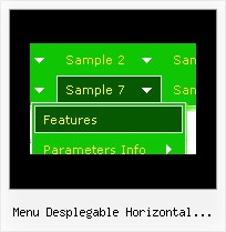 Menu Desplegable Horizontal Javascript Horizontal Menu Frame