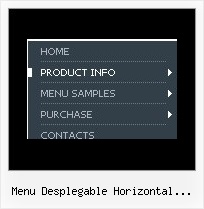 Menu Desplegable Horizontal Onmouseover Javascript Dhtml Menu Desplegable