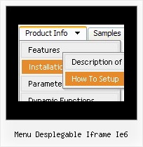 Menu Desplegable Iframe Ie6 Templates With Cascading Drop Down Menu