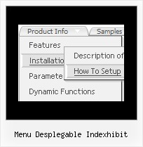 Menu Desplegable Indexhibit Mouse Over Menu