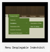 Menu Desplegable Indexhibit Menu Links