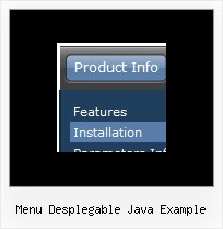 Menu Desplegable Java Example Java Script Menu Examples