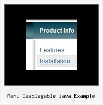 Menu Desplegable Java Example Mouseover Foldout Menu