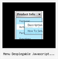 Menu Desplegable Javascript Horizontal Drop Down Html Code