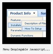 Menu Desplegable Javascript Horizontal Menu Dropdown