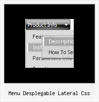 Menu Desplegable Lateral Css Javascript Vertical Menu Frame
