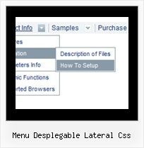 Menu Desplegable Lateral Css Javascript Menu Editor