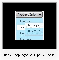 Menu Desplegable Tipo Windows Horizontal Menu In Dhtml
