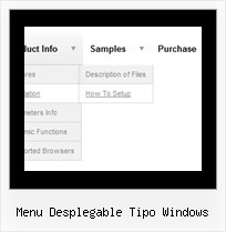 Menu Desplegable Tipo Windows Menus Navigation