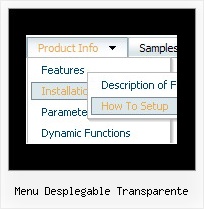 Menu Desplegable Transparente Css Menu Generator