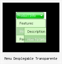 Menu Desplegable Transparente Mouseover Foldout Menu