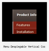 Menu Desplegable Vertical Css Menu Dynamique
