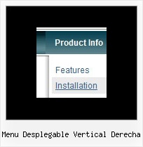 Menu Desplegable Vertical Derecha Dynamic Html Shadow