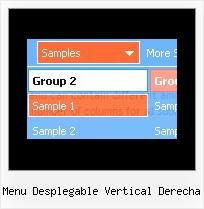Menu Desplegable Vertical Derecha Java Script Samples