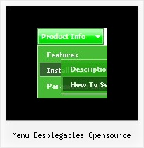 Menu Desplegables Opensource Shadow Popup Css
