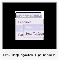 Menu Desplegables Tipo Windows Web Toolbar Javascript