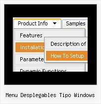 Menu Desplegables Tipo Windows Mouseover Down Menu Javascript