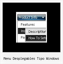 Menu Desplegables Tipo Windows Cascading Menu Code