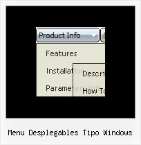 Menu Desplegables Tipo Windows Javascript Tutorials Rollover Drop Down Menu