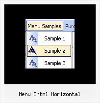 Menu Dhtml Horizontal Frame Dhtml Menu