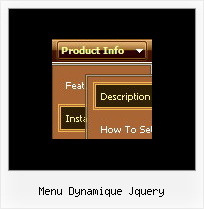 Menu Dynamique Jquery Code Html Menu