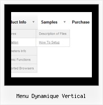 Menu Dynamique Vertical Javascript Menu Transparent