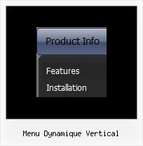 Menu Dynamique Vertical Javascript Onmouseover Styles