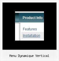 Menu Dynamique Vertical Menu Bar Using Javascript