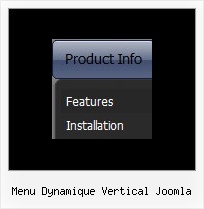 Menu Dynamique Vertical Joomla Horizontal Dynamic Menu