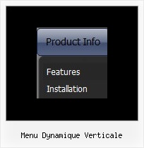 Menu Dynamique Verticale Sample Horizontal Frame