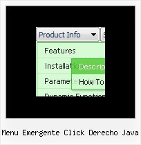 Menu Emergente Click Derecho Java Horizontal Transparent Menu