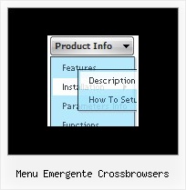 Menu Emergente Crossbrowsers Rollover Drop Down Menu Css