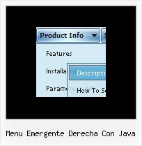 Menu Emergente Derecha Con Java Scroll Over Drop Down Menu