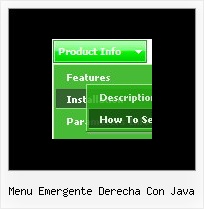 Menu Emergente Derecha Con Java Down Menus Javascript