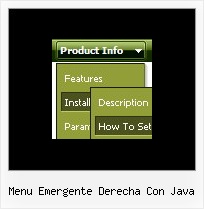 Menu Emergente Derecha Con Java Animated Drop Down Menu Css